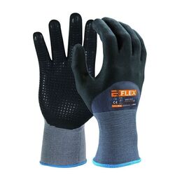 Gants de manutention E-FLEX NITRILE 3/4 PICOTS