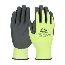 Gants anticoupure G-TEK CUT NIT JAUNE HV/GRIS
