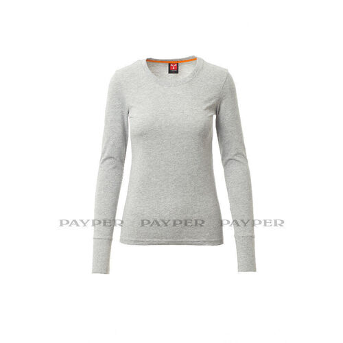 T-shirt manches longues gris chin&eacute; PINETA LADY