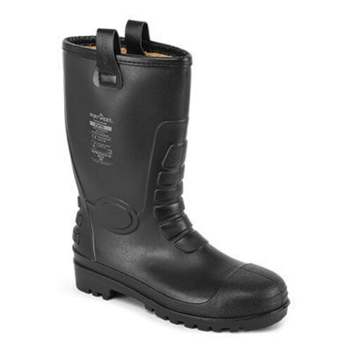 Bottes de s&eacute;curit&eacute; fourr&eacute;e PVC noire