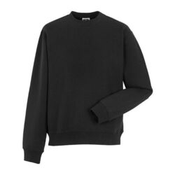 Sweat-shirt sans capuche col rond noir