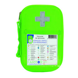 Trousse secours fluo ESPACES VERTS Vaux-le-Pénil